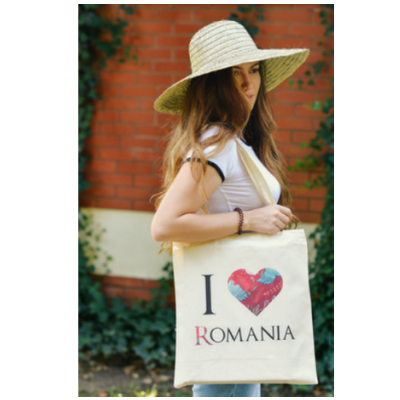 Trăistuță "I love Romania" 1
